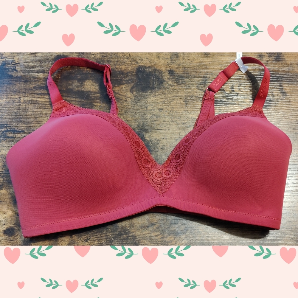 ❣️Aerie Wireless Lace Red Bra